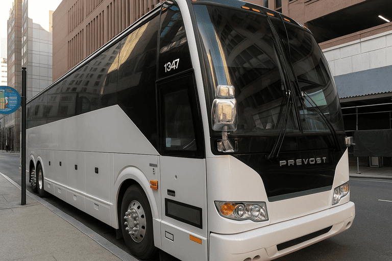 a Charter Bus Rental Hammond coach bus
